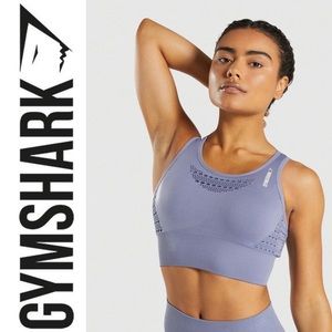 ✨Steel Blue EUC Gymshark Seamless Bra